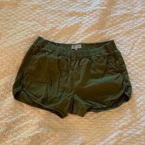 Madewell Green Track Shorts Size Small